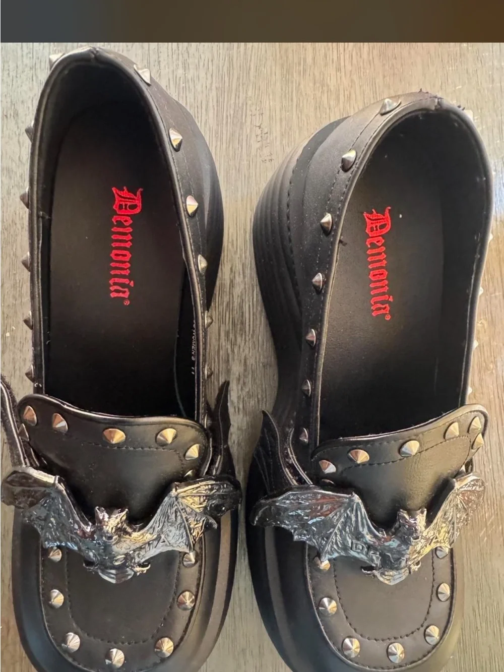Demonia Bat Wing Platform Mary Jane’s